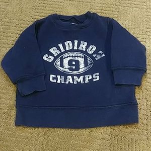 Children's Place football sweatshirt, 12 mos
